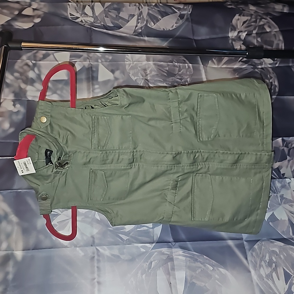 Army Green Girls Vest